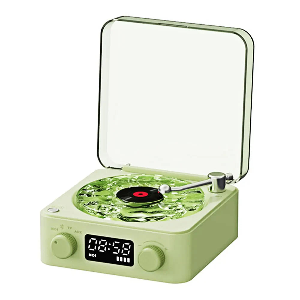 NEW Mini Retro White Noise Bluetooth Speaker Portable Vintage Sleep Aid Bluetooth Speaker Subwoofer with RGB Light Support TF Card