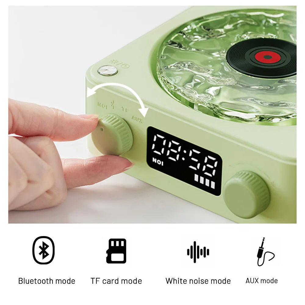 NEW Mini Retro White Noise Bluetooth Speaker Portable Vintage Sleep Aid Bluetooth Speaker Subwoofer with RGB Light Support TF Card
