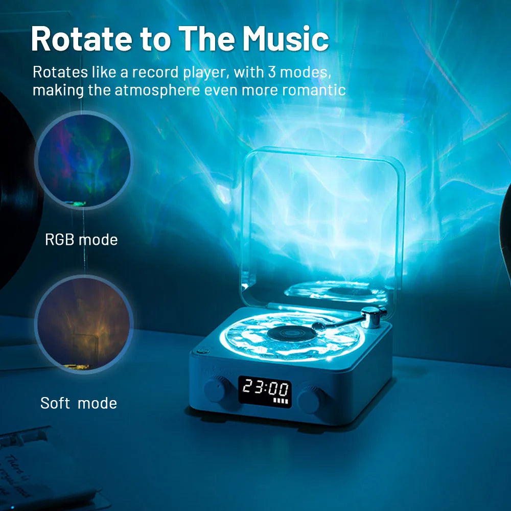 NEW Mini Retro White Noise Bluetooth Speaker Portable Vintage Sleep Aid Bluetooth Speaker Subwoofer with RGB Light Support TF Card